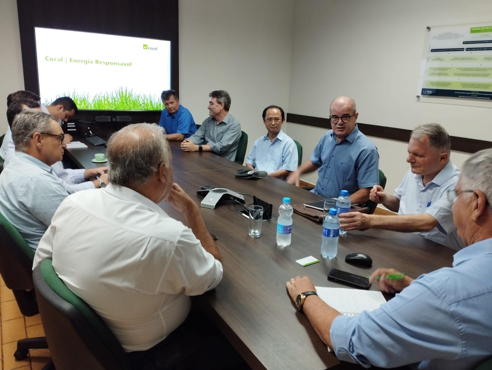 UEPP e Bragato visitam usina Cocal. Entidade planeja simpósio sobre as novas possibilidades com a energia verde do biometano